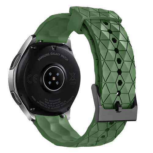Bracelet silicone 'Hexa' Coros Apex 46mm (vert militaire)