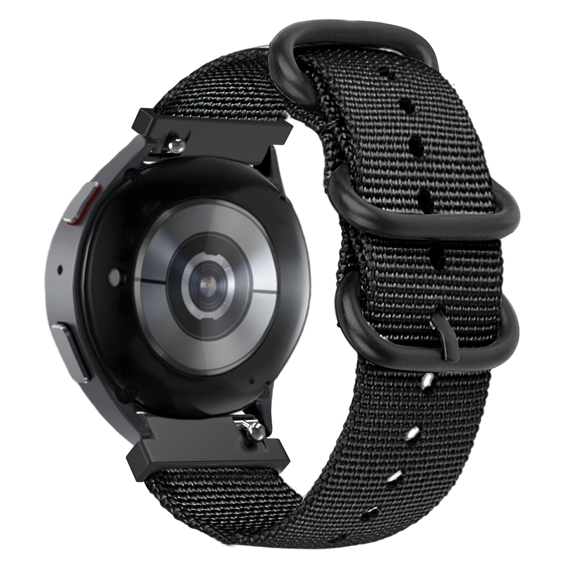 Bandz Bracelet nylon avec boucle Huawei Watch 5 - 46mm (noir)