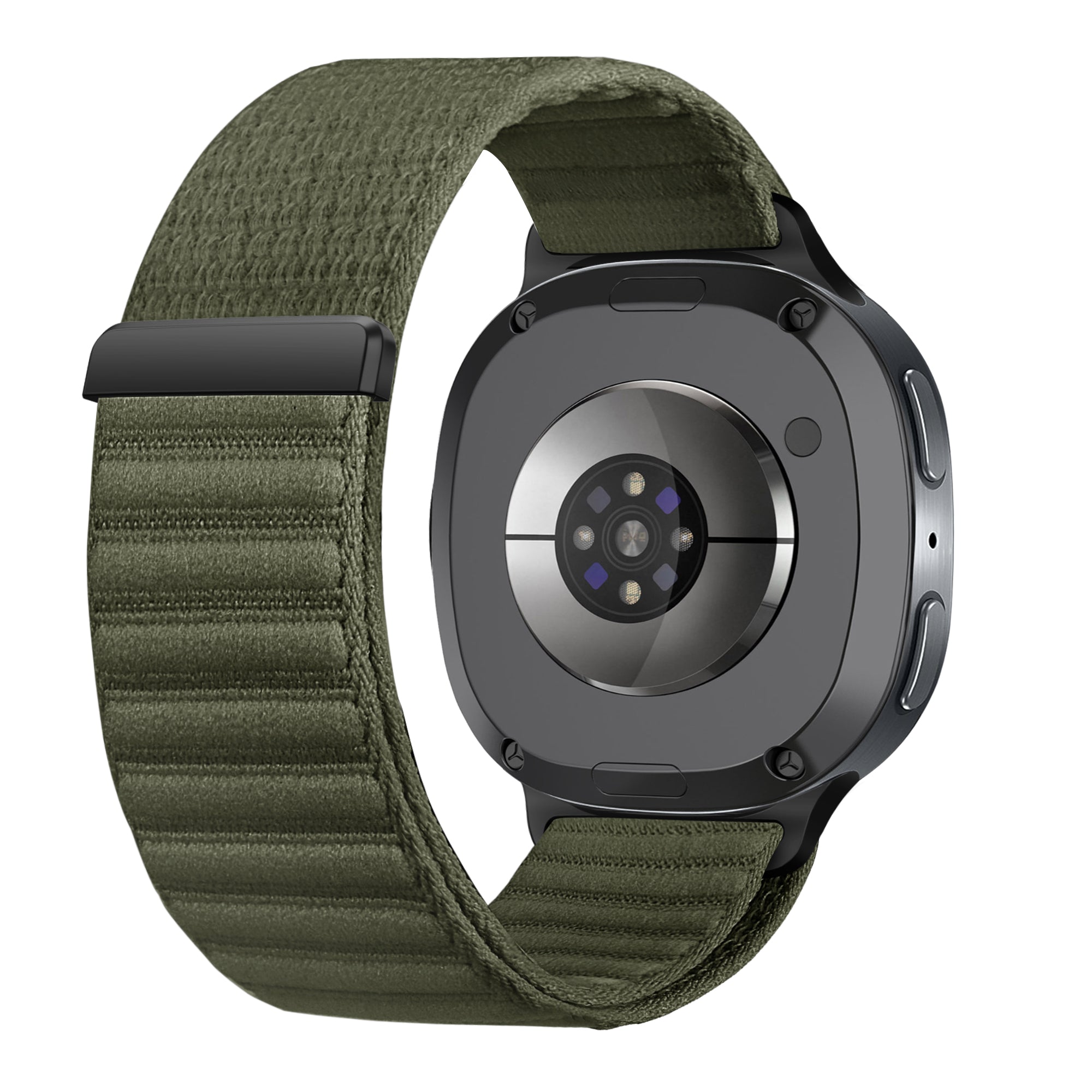 Bracelet nylon Wave Samsung Galaxy Watch 8 - 40mm (vert foncé)