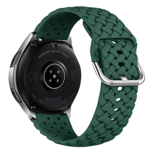 Bracelet silicone tressé Amazfit GTS 4 (vert foncé)