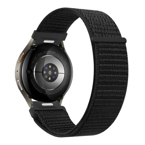 Bandz Bracelet nylon 'Easy Fit' Samsung Galaxy Watch 46mm (noir)