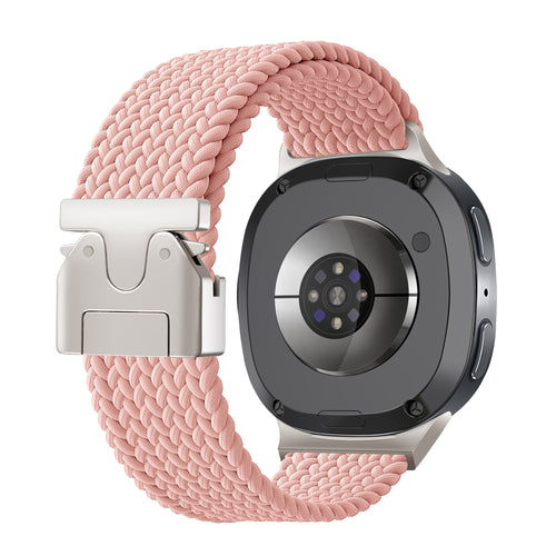 Bracelet tissu avec boucle Samsung Galaxy Watch 8 Classic (rose)