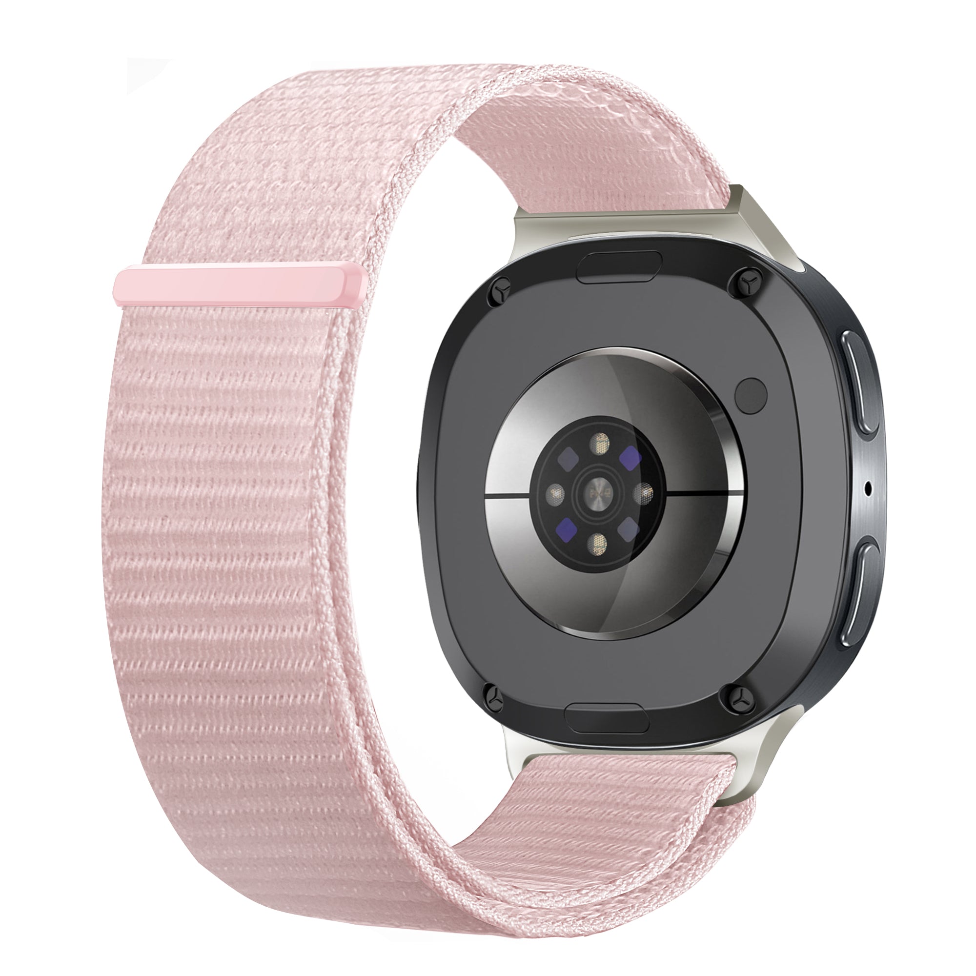 Bracelet nylon Samsung Galaxy Watch 8 - 44mm (rose clair)