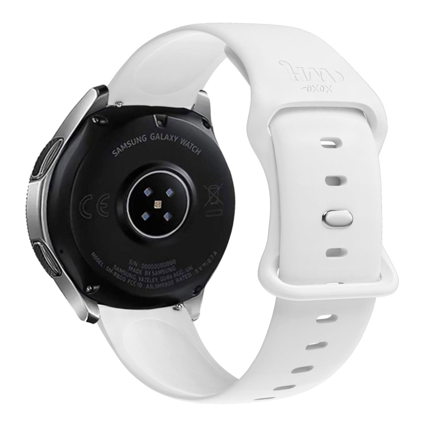 Bracelet silicone xoxo Wildhearts Samsung Galaxy Watch 5 Pro (blanc)