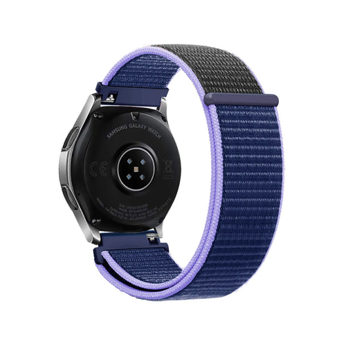 Bracelet nylon Garmin Venu 3 (bleu/noir)