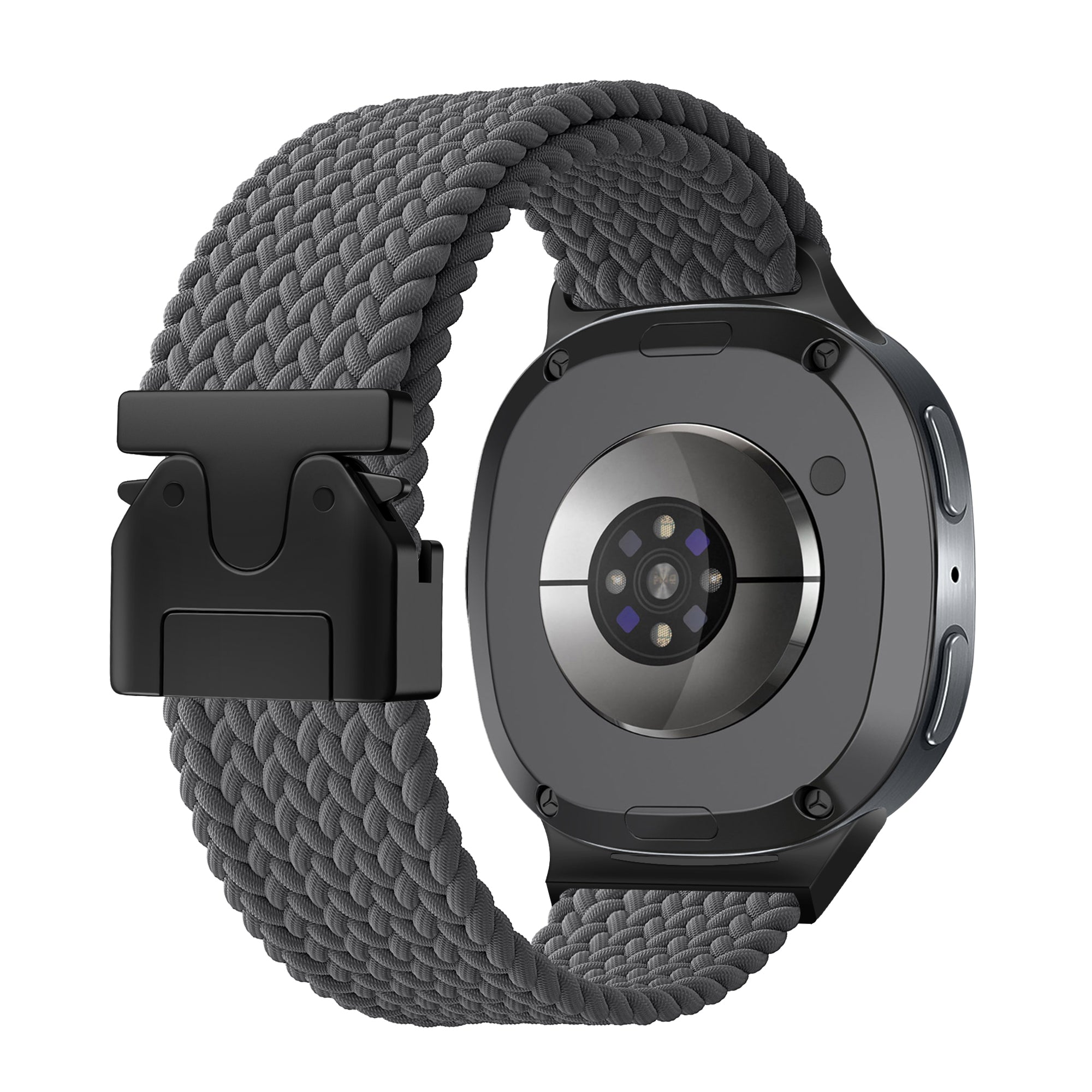 Bracelet tissu avec boucle Samsung Galaxy Watch 8 Classic (gris foncé)