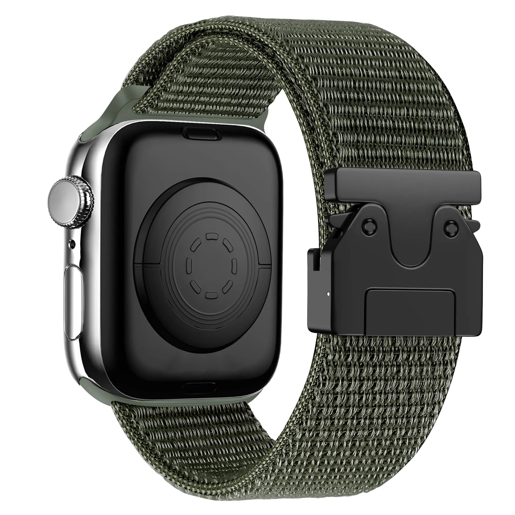 Bandz Bracelet nylon 'Classique' avec P-buckle Apple Watch (vert armée)
