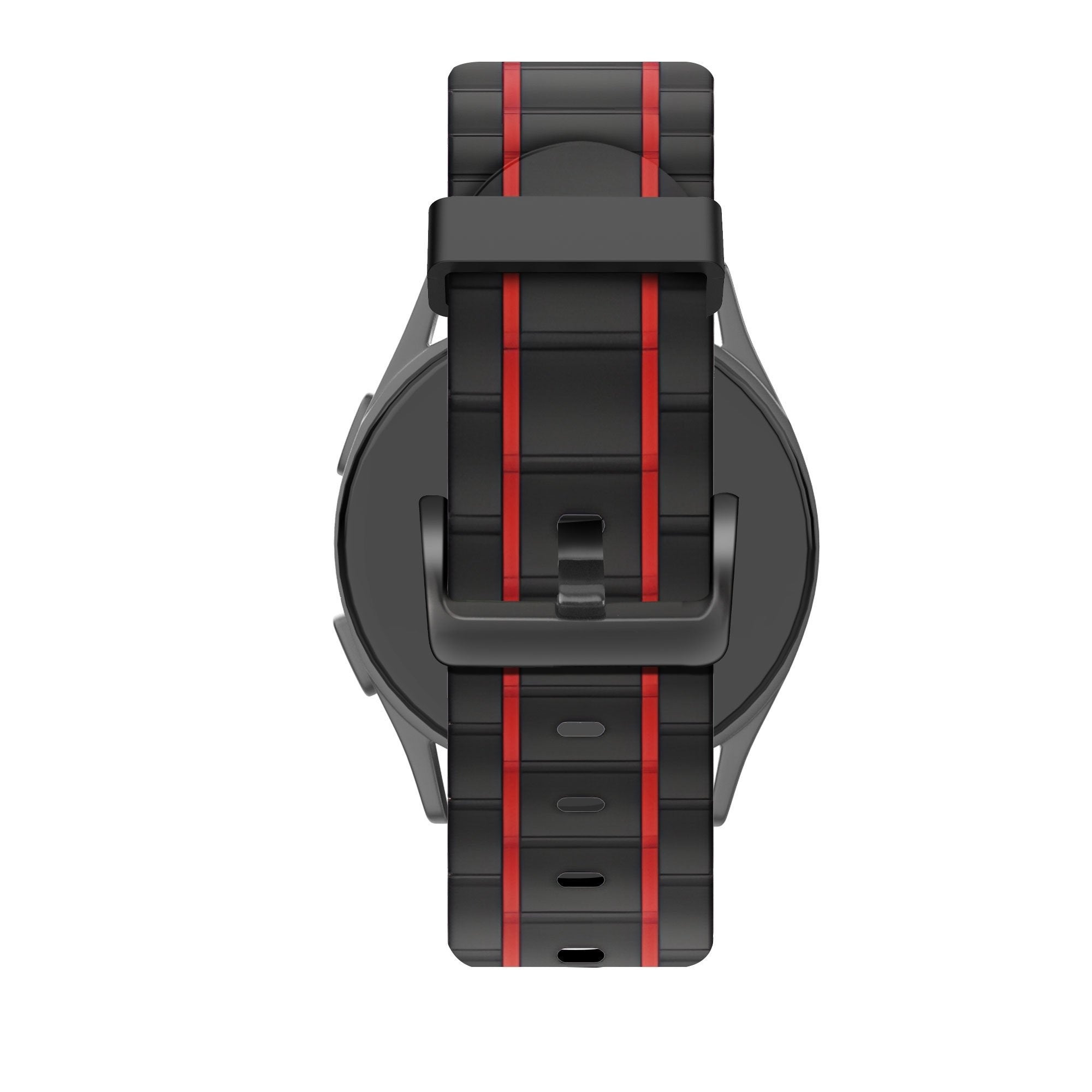 Bandz Bracelet sport rayé Huawei Watch GT 5 Pro 46mm (noir/rouge)