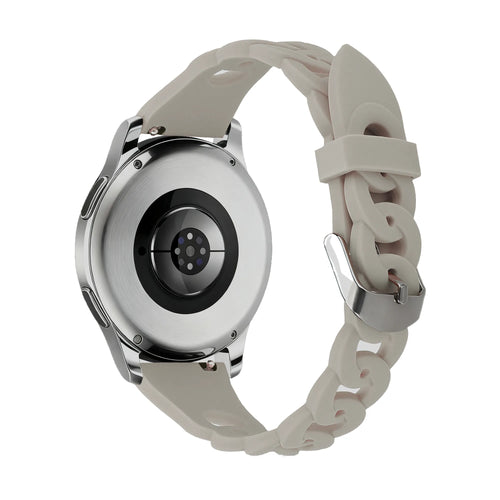 Bandz Bracelet silicone 'Chaînes' Polar Pacer (gris clair)