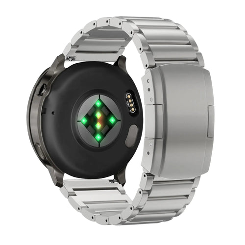 Bandz Garmin Venu 2s Titanium Link Strap (Silver)