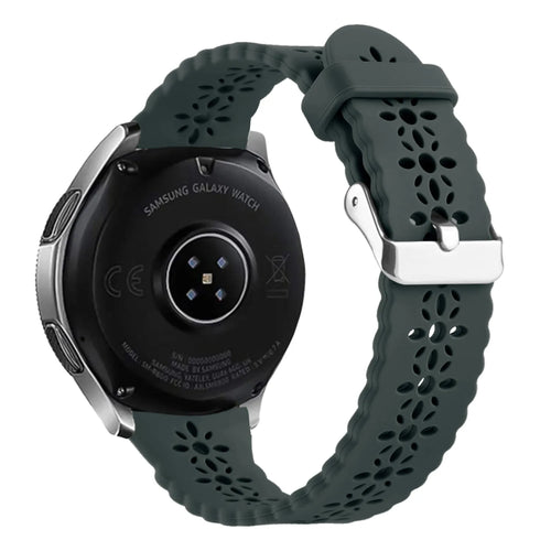 Bracelet de silicone avec relief Amazfit Bip 3 (Pro) (vert sapin)
