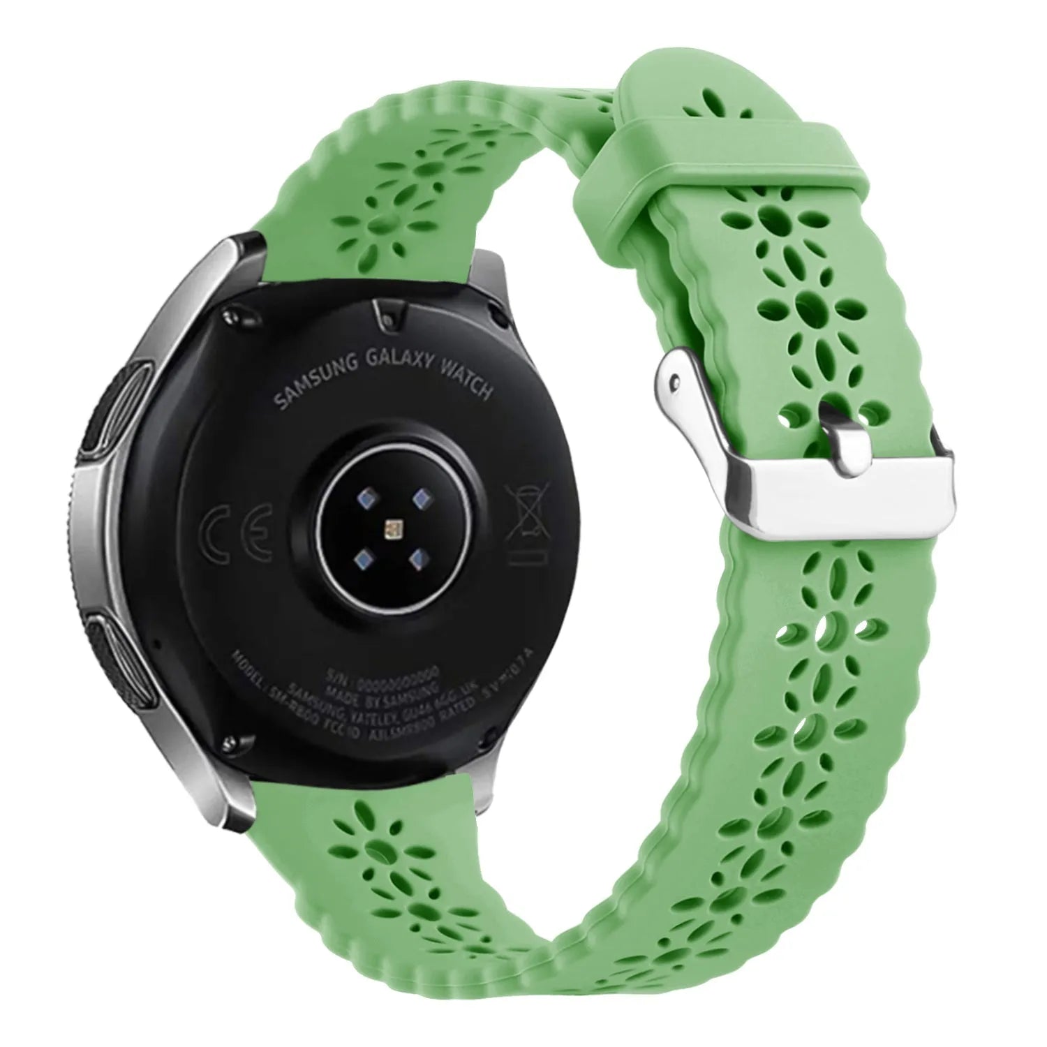 Amazfit GTS 4 Patterned Silicone Strap (Green)