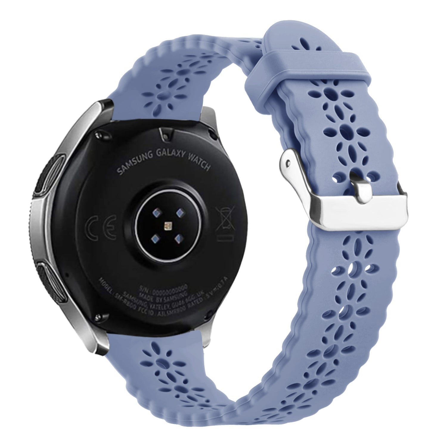 Withings Steel HR - 40mm Patterned Silicone Strap (Lavender Grey)