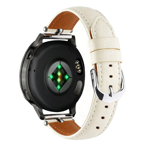 Bandz Bracelet cuir 'Bullet' Gard Pro Health Smartwatch 3 - 41mm (blanc)