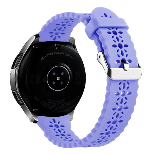 Bracelet de silicone avec relief Amazfit GTS 4 (lila)