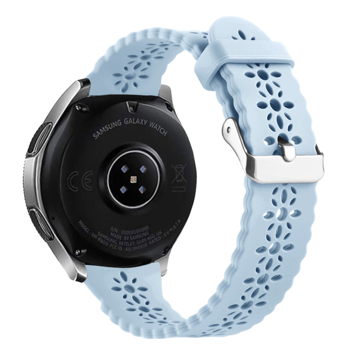 Amazfit Bip 3 (Pro) Patterned Silicone Strap (Mist Blue)