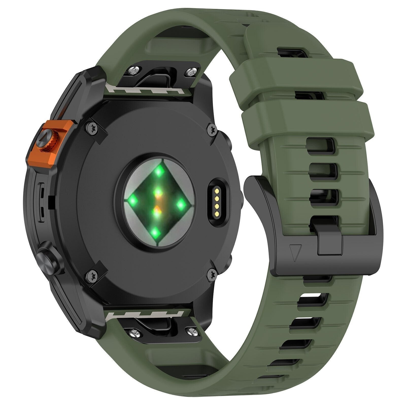 Garmin Forerunner 970 Sport Strap with Buckle (Olive Green/Black)