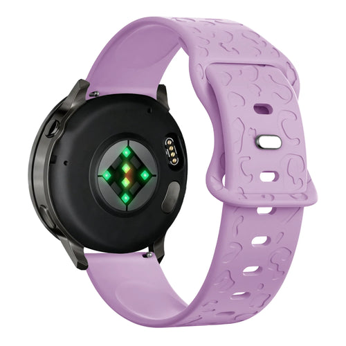 Bandz Bracelet silicone 'Léopard' Garmin Venu 4 - 41mm (mauve)