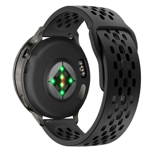 Bandz Bracelet silicone 'Air' Garmin Vivoactive 6 (noir)