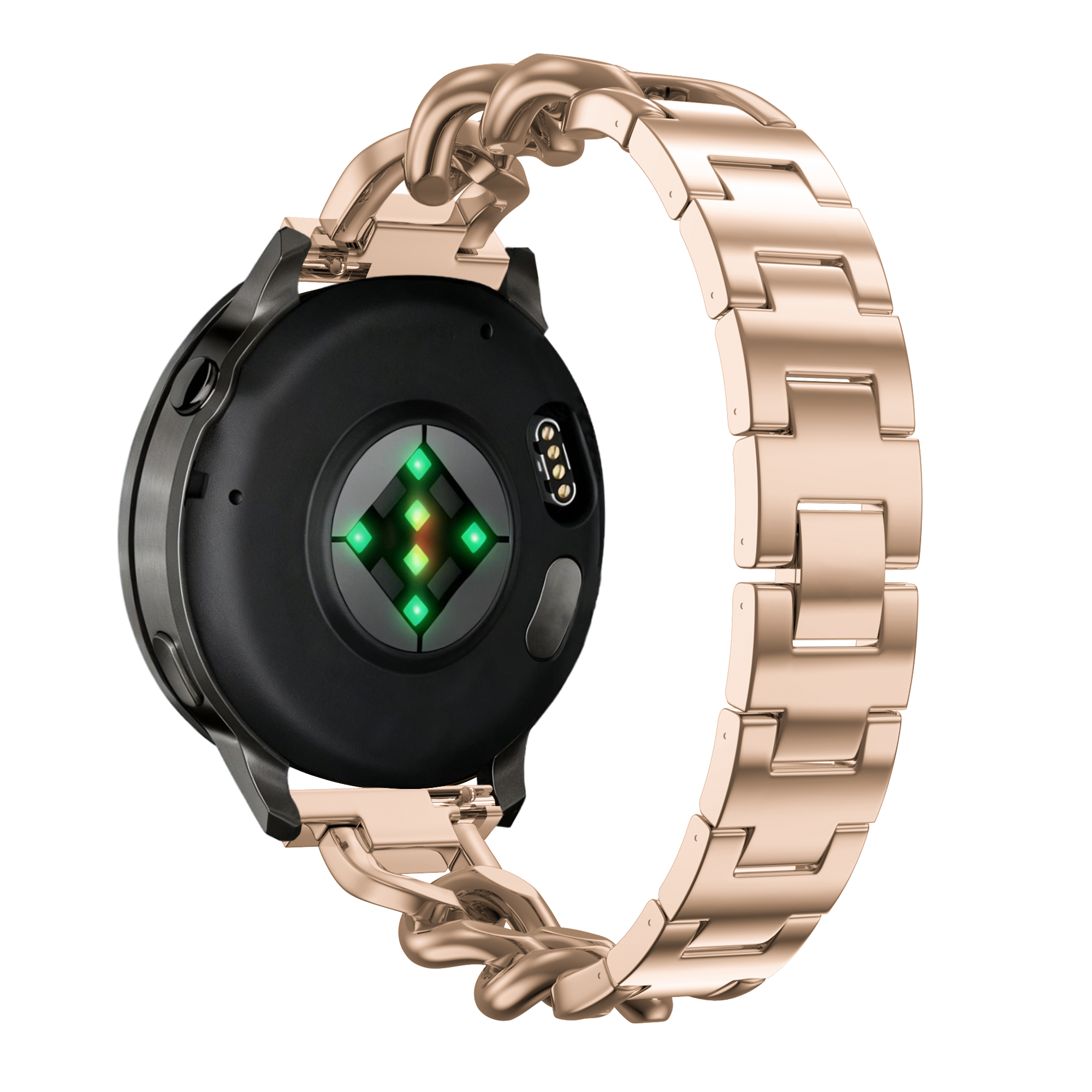Bandz Withings ScanWatch 2 - 38mm Metal Strap 'Chains' (Rose Gold)