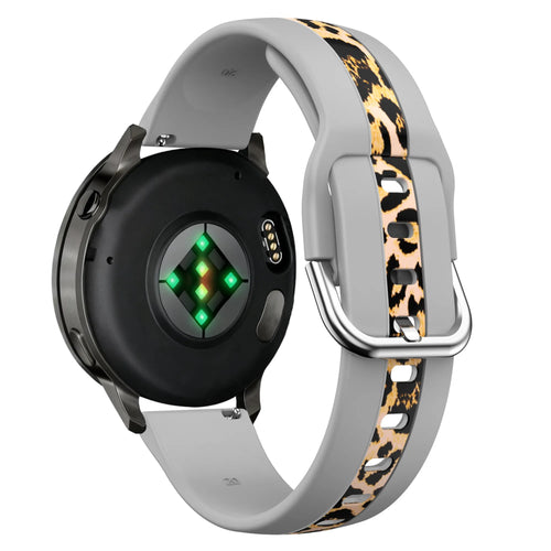 Bandz Bracelet dual léopard Withings Steel HR - 40mm (gris clair)