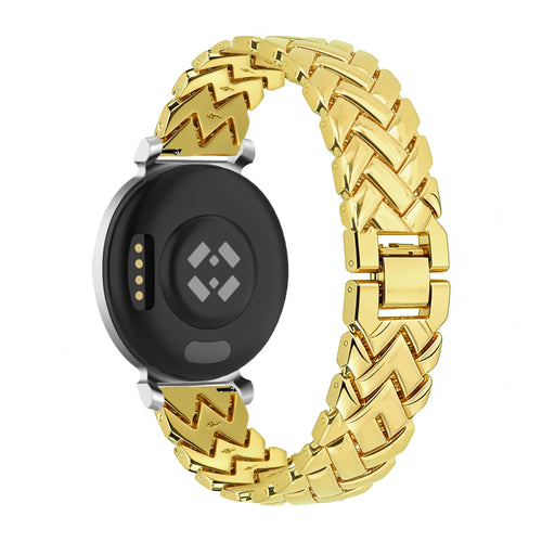 Bandz Bracelet metal 'V-Type' Pebble Round 2 - 14mm (or)