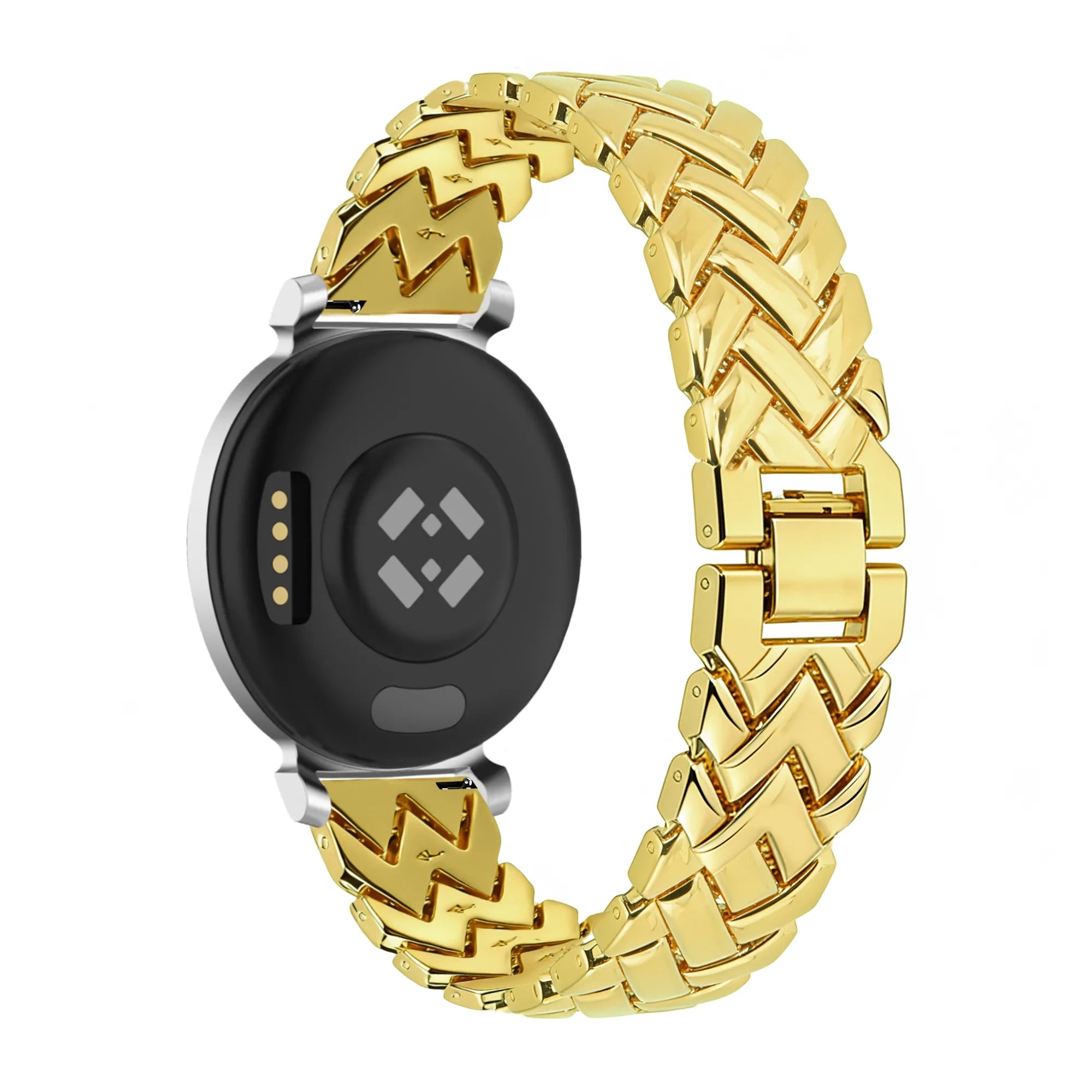Bandz Pebble Round 2 - 14mm Metal Strap 'V-Type' (Gold)
