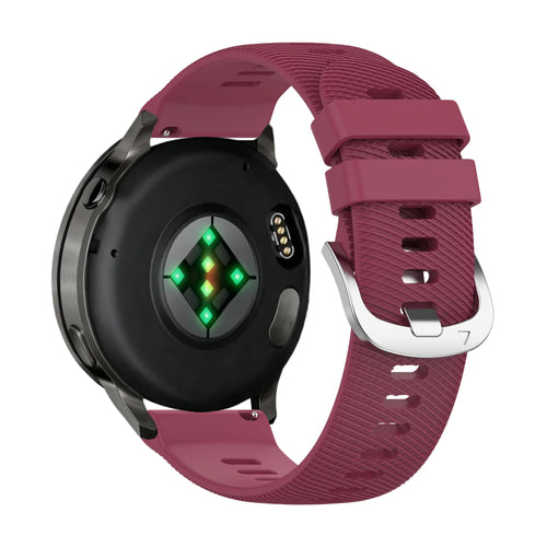 Bandz Bracelet silicone 'Deluxe' Garmin Forerunner 255s (rouge vin)