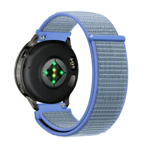 Bandz Bracelet nylon Garmin Vivoactive 4s (bleu clair)
