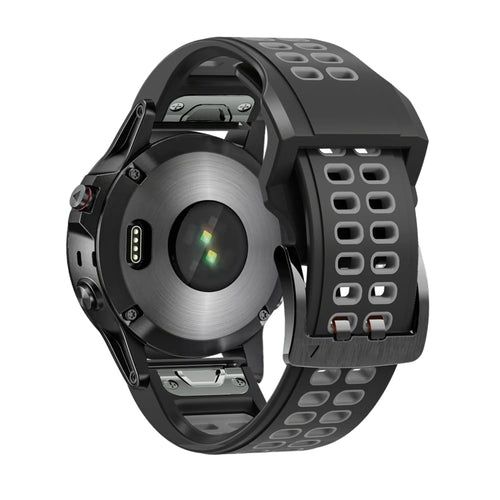 Bandz Bracelet sport avec boucle Garmin Instinct 2x (noir/gris)
