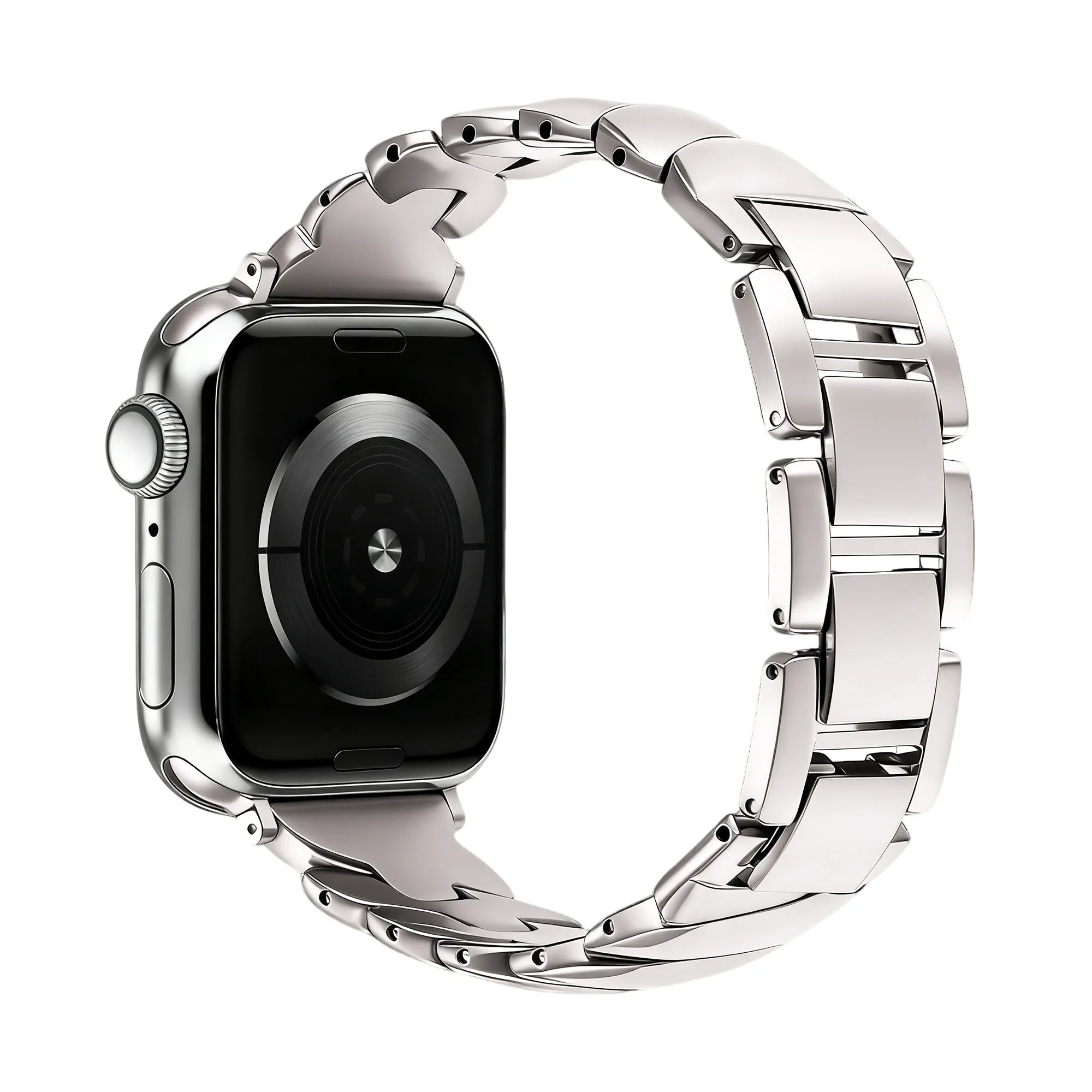 Bandz Bracelet acier premium 'Twisted' Apple Watch (lumière stellaire)