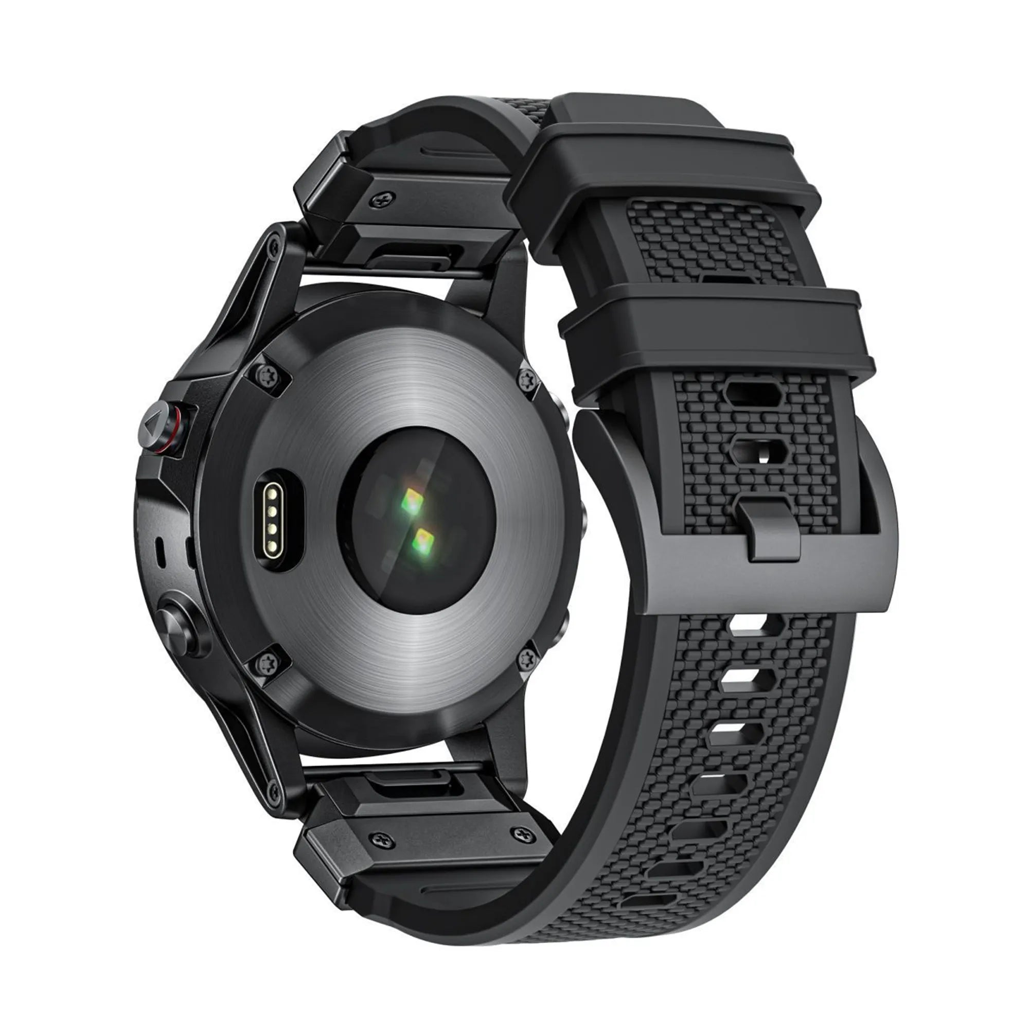 Bandz Bracelet silicone 'Explorer' Garmin Descent Mk1 (noir)
