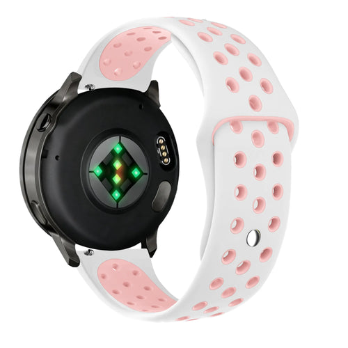 Bandz Bracelet sport 'Deluxe' Garmin Vivomove HR (blanc/rose)