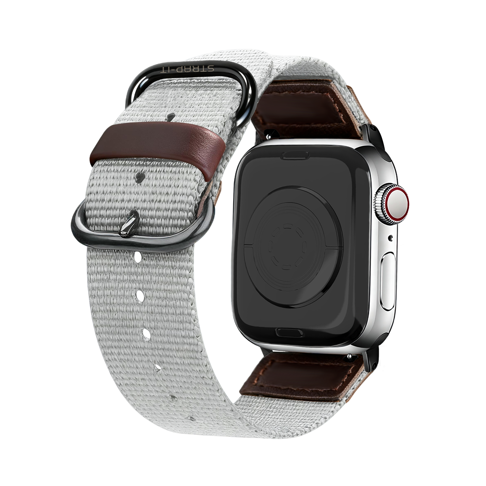 Bracelet canvas Apple Watch Ultra (gris)