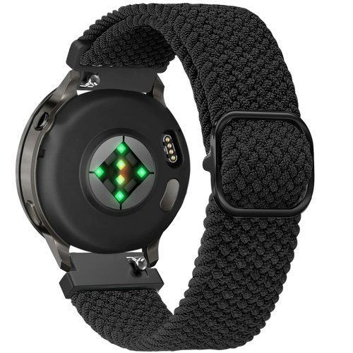Bandz Bracelet tressé réglable Garmin Forerunner 255s (noir)