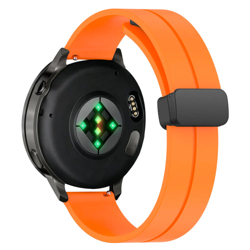 Bandz Garmin Vivomove 3 Silicone Strap with D-Buckle (Orange)