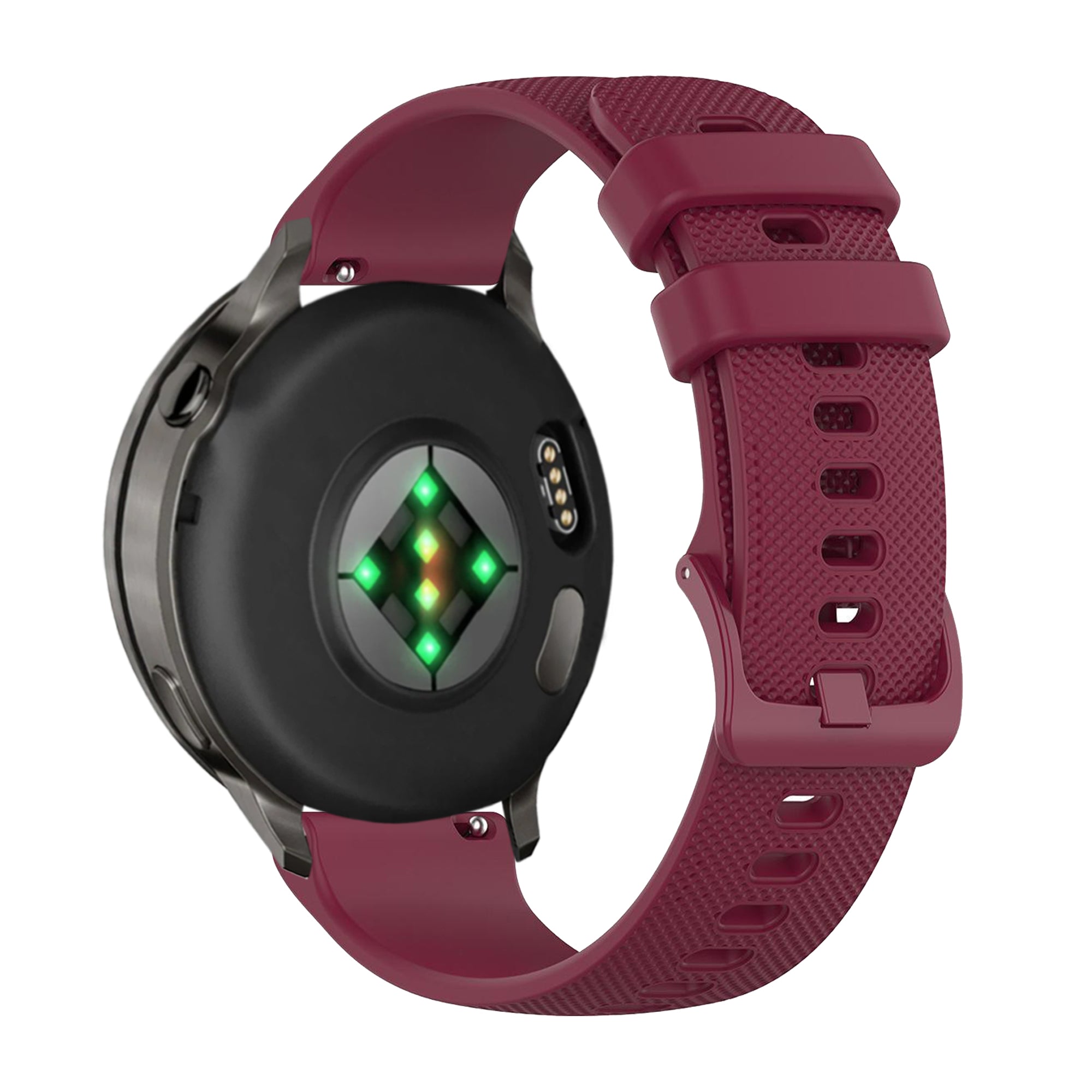 Bandz Bracelet silicone 'Premium' Garmin Vivoactive 6 (rouge vin)