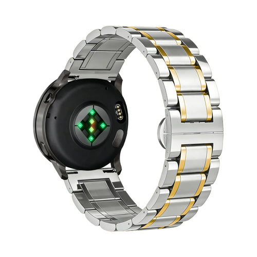 Bandz Bracelet acier 'Deluxe' Garmin Venu 4 - 41mm (argent/or)