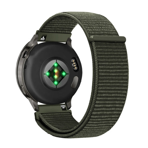 Bandz Bracelet nylon à boucle Garmin Venu 4 - 41mm (vert foncé)