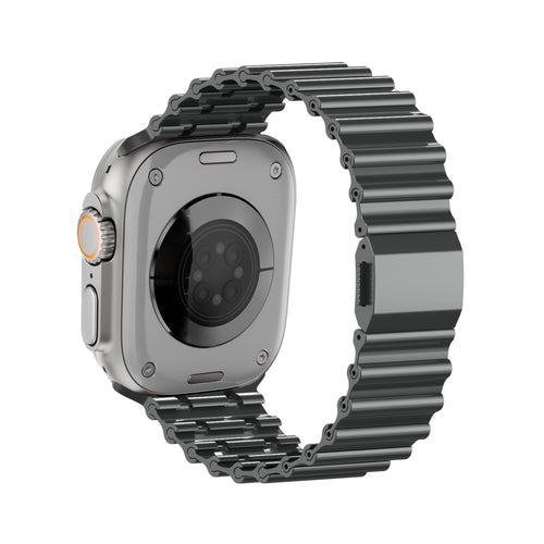 Bandz Bracelet acier 'Ocean' Apple Watch Ultra (gris titane)