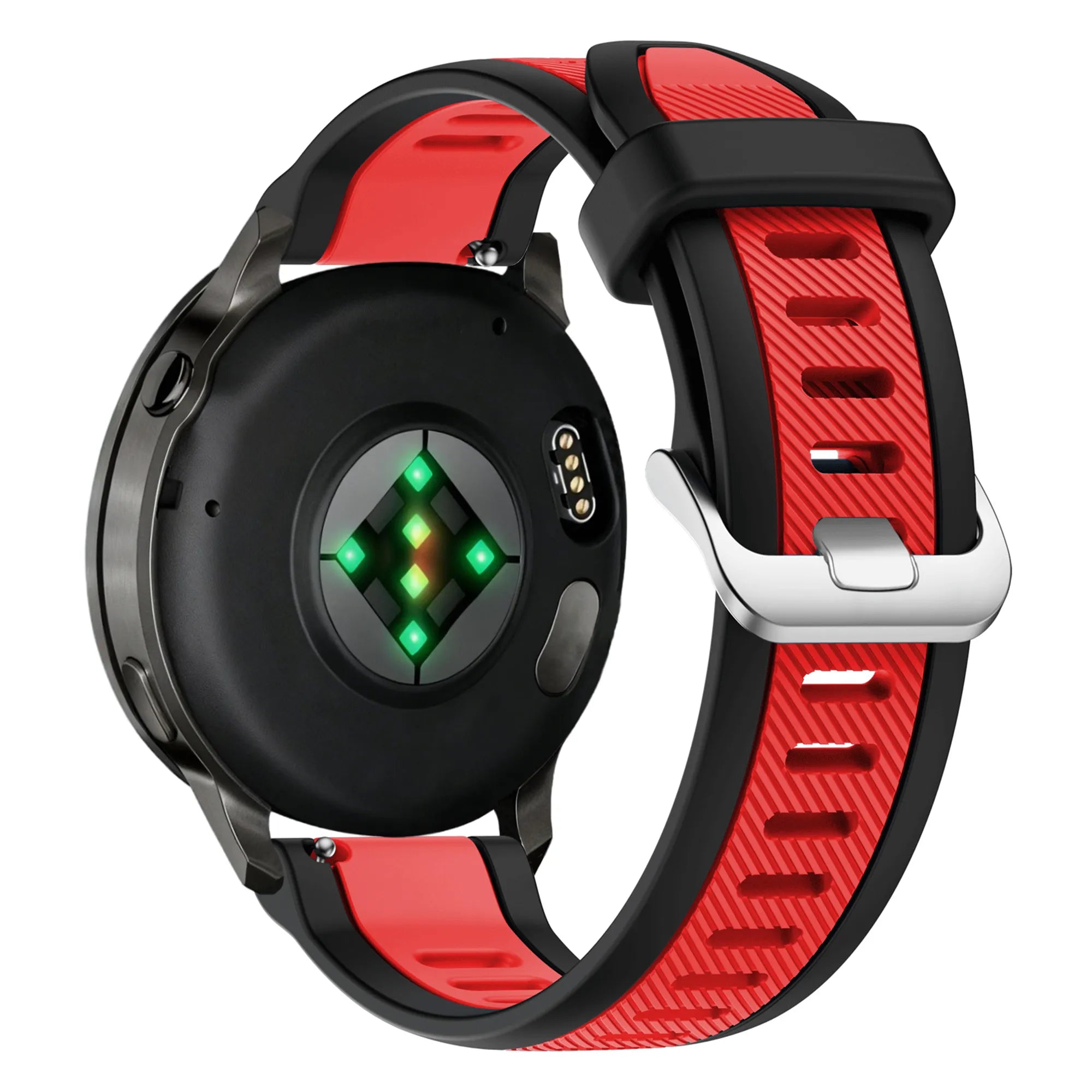 Bandz Bracelet dual sport avec boucle Garmin Venu 3 (noir/rouge)