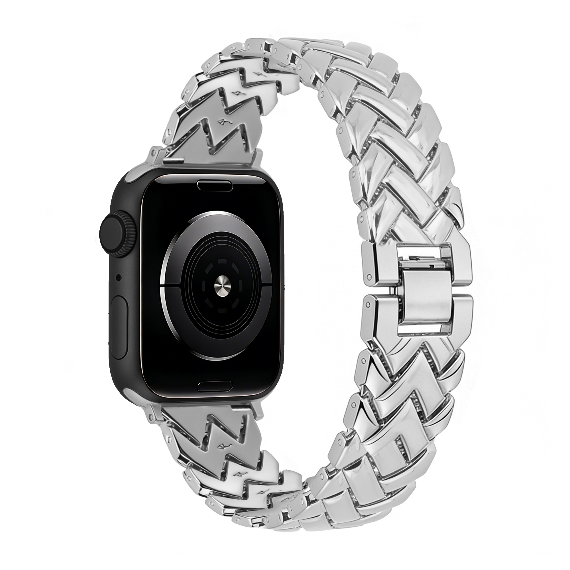 Bandz Apple Watch Metal Strap 'V-Type' (Silver)