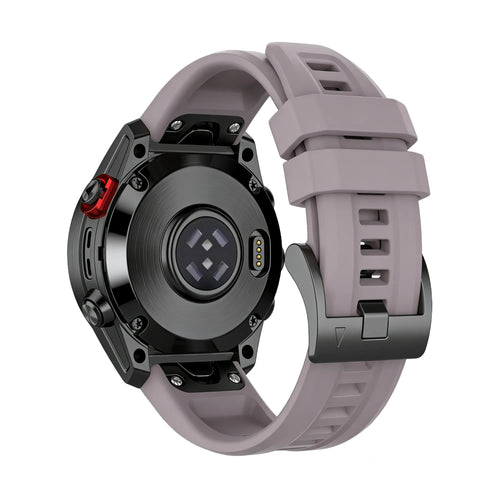 Bandz Garmin Forerunner 970 Silicone Strap 'Classic' (Lavender Grey)