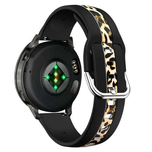 Bandz Bracelet dual léopard Huawei Watch GT 3 - 42mm (noir)