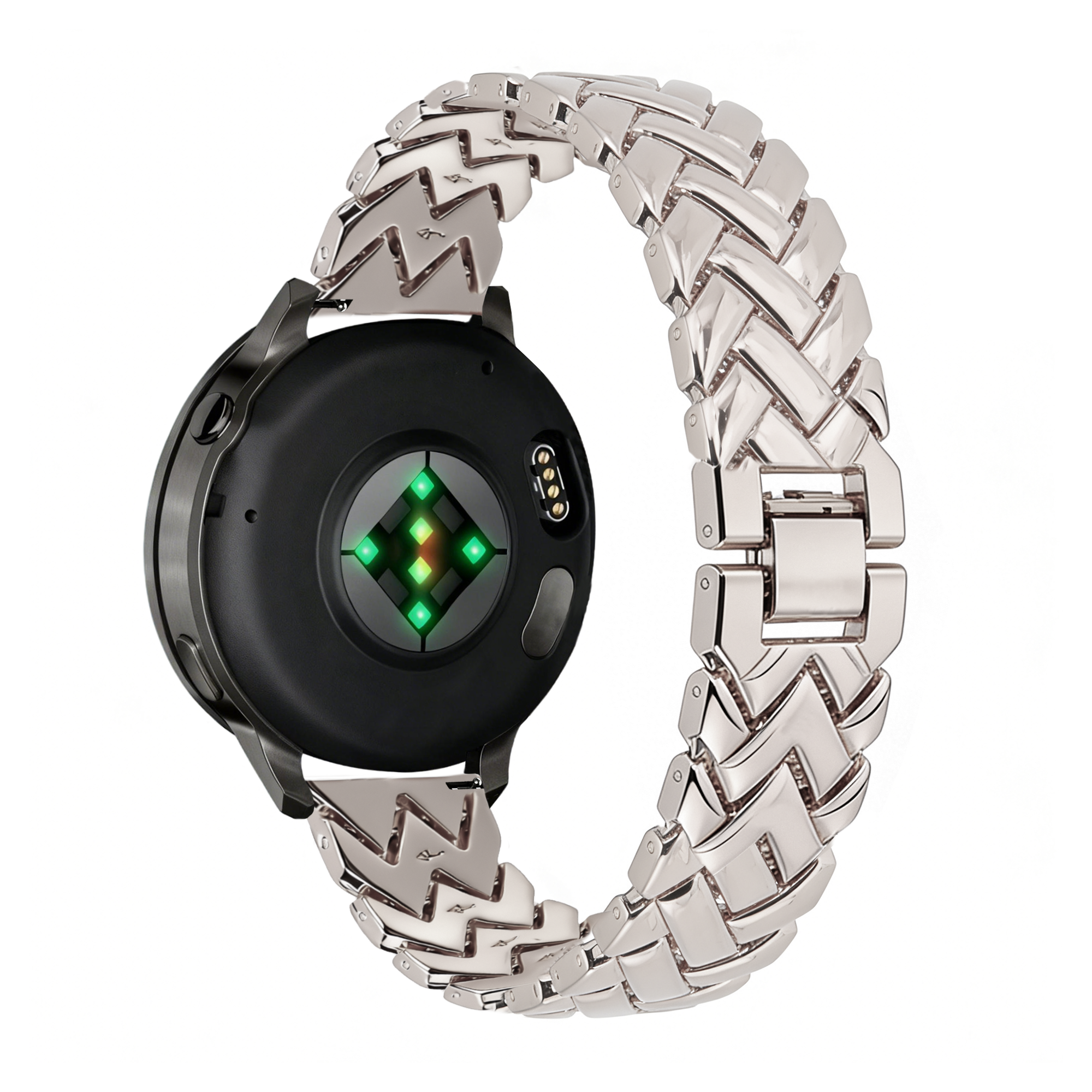Bandz Withings Steel HR - 36mm Metal Strap 'V-Type' (Starlight)