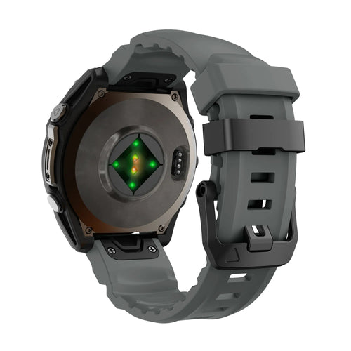 Bracelet silicone trail Garmin Approach S70 - 47mm (gris foncé)