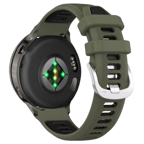 Bandz Bracelet sport avec boucle Garmin Forerunner 255s (vert olive/noir)