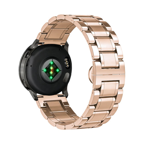 Bandz Bracelet acier 'Deluxe' Garmin Forerunner 255s (or rose)