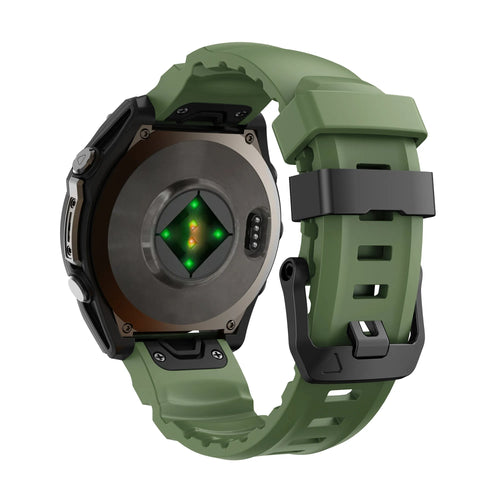 Bracelet silicone trail Garmin Approach S70 - 47mm (verte foncé)