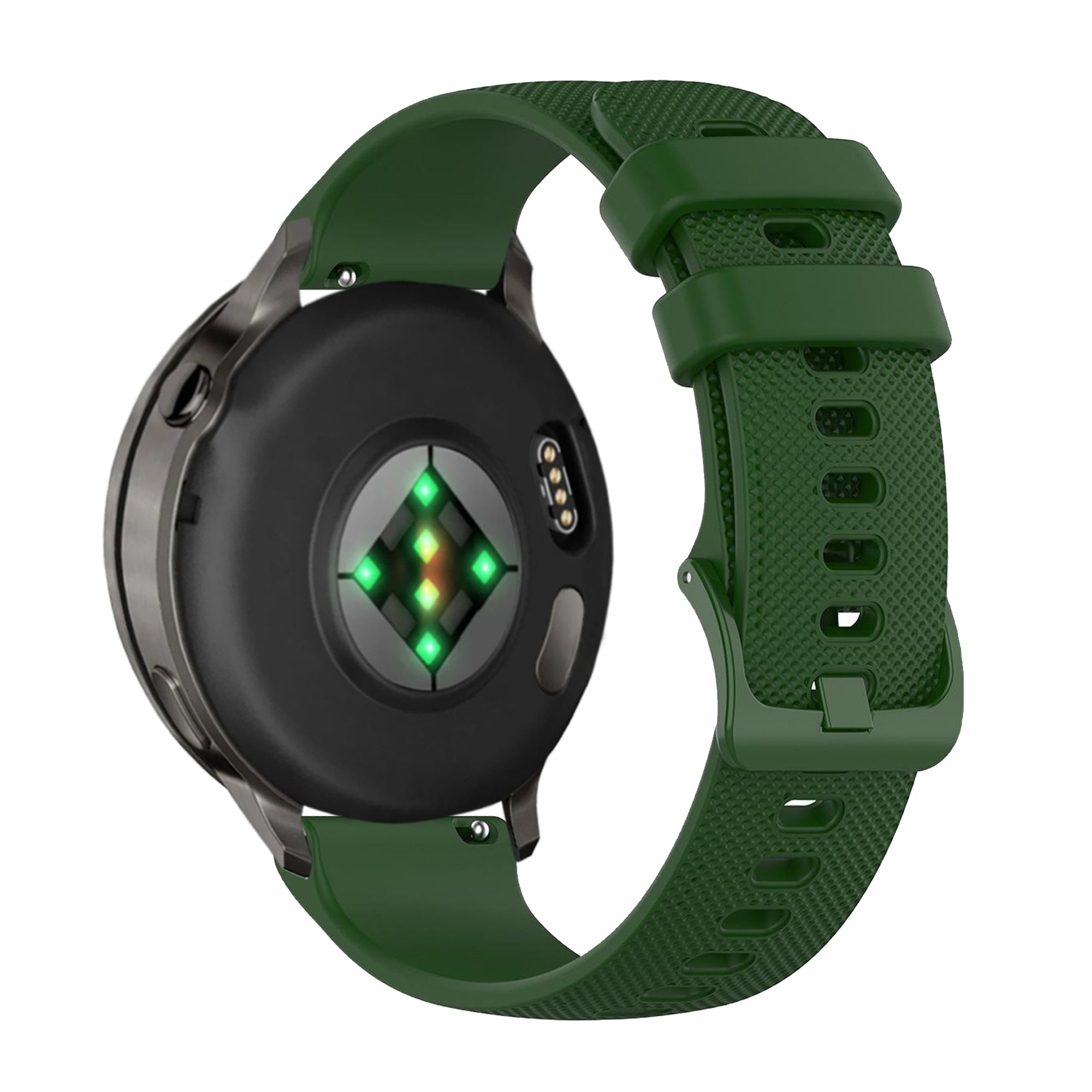 Bandz Garmin Venu 2 Silicone Strap 'Premium' (Army Green)